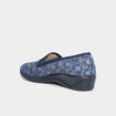 Chaussons compens&eacute;s bleu femme