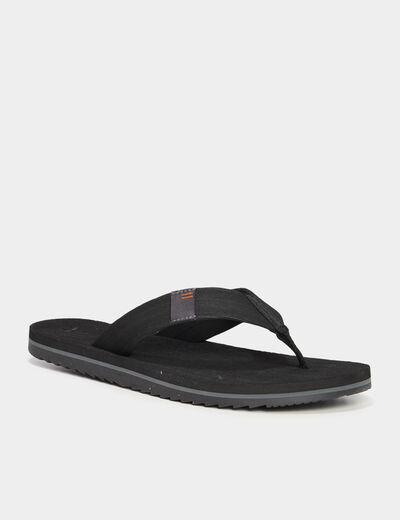 Tongs de plage noir homme
