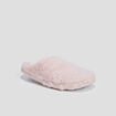 Chaussons mules fausse fourrure rose femme