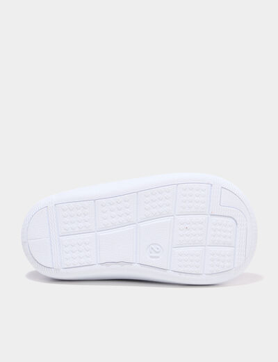 Baskets bout renforc&eacute; &agrave; semelle souple vert olive b&eacute;b&eacute; gar&ccedil;on