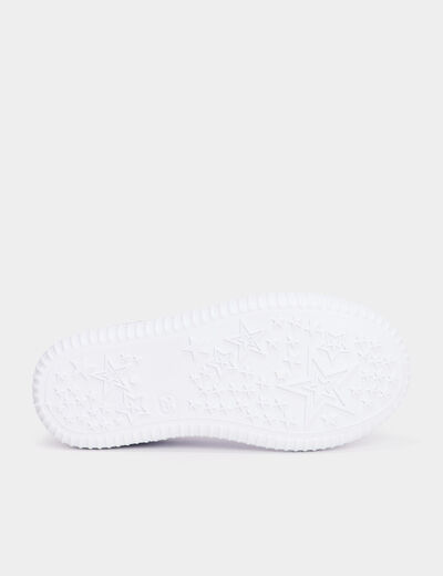 Babies en toile avec noeuds bleu ciel fille