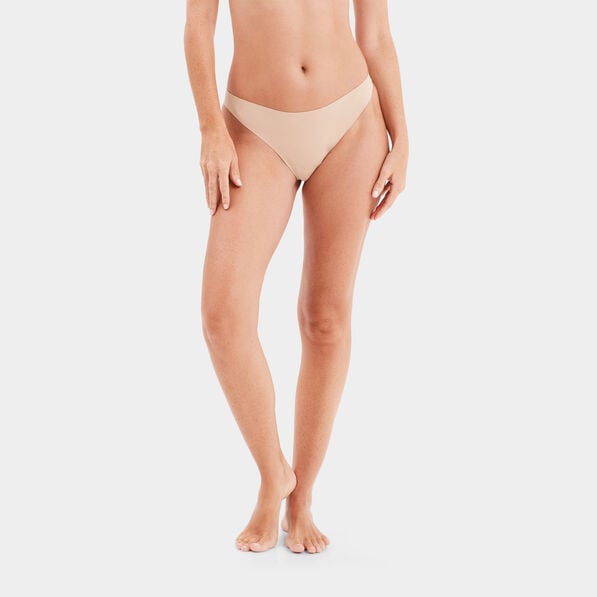 string microfibre sans coutures beige femme String microfibre sans coutures beige femme