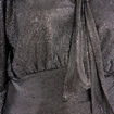 Blouse ajust&eacute;e col lavalli&egrave;re gris argent femme