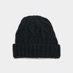 Bonnet &agrave; torsades noir homme