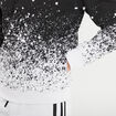 Sweat à capuche hoodie Liberto dip dye noir homme