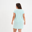 Chemise de nuit manches courtes bleu turquoise femme grande taille