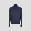 Pull avec col roulé bleu marine homme