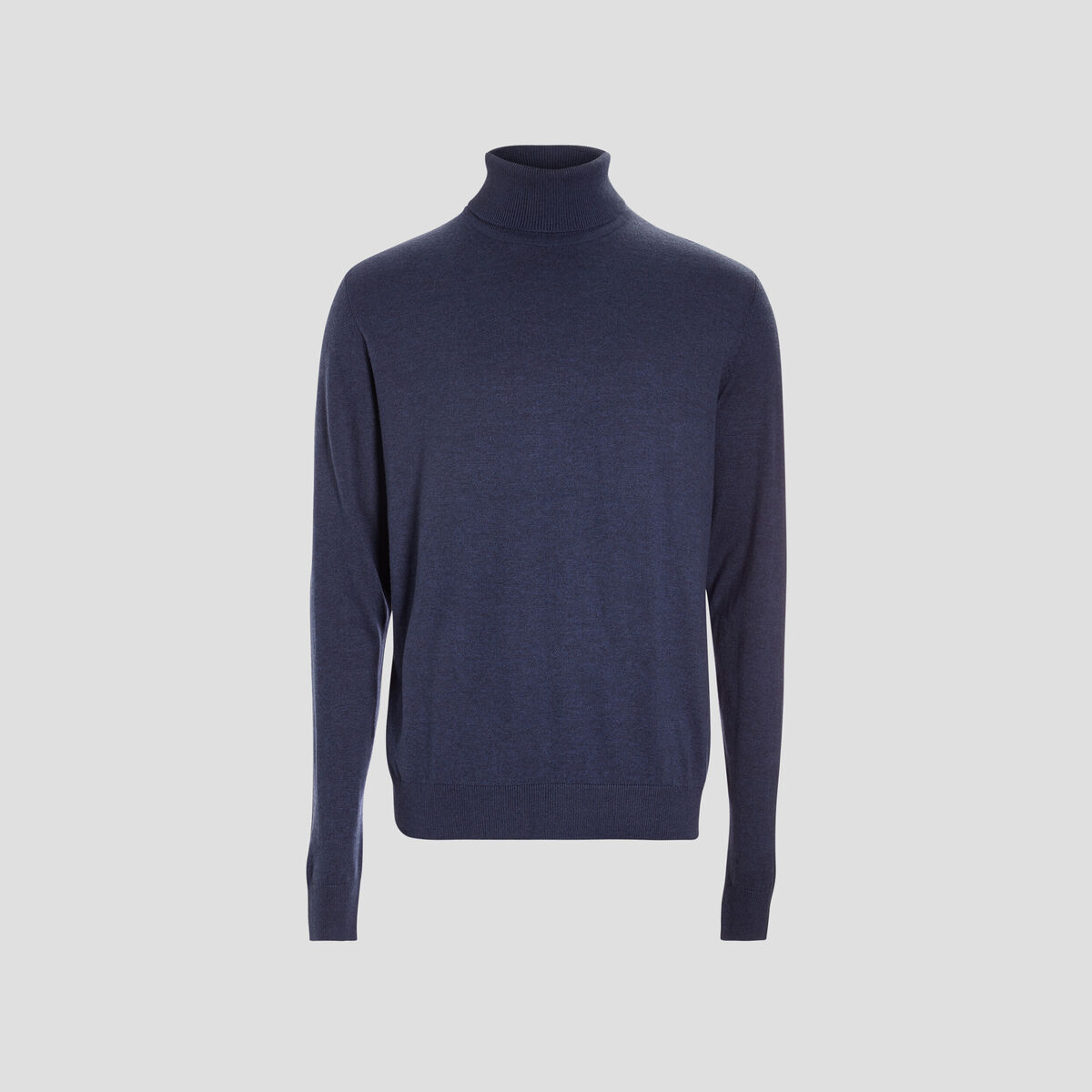 Pull avec col roulé bleu marine homme