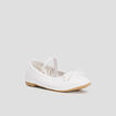 Ballerines irisé à bride blanc fille