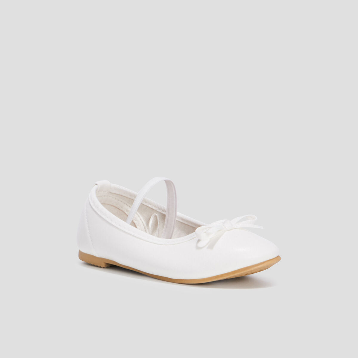 Ballerines irisé à bride blanc fille