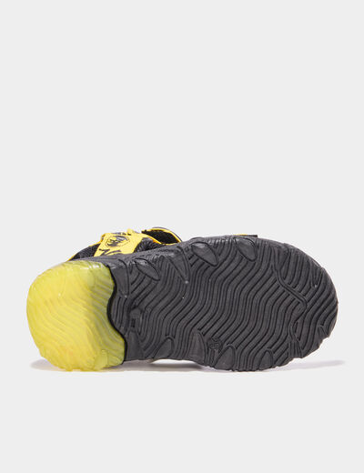Sandales semelles lumineuses Batman jaune gar&ccedil;on