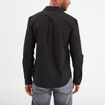Chemise droite manches longues noir homme