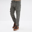 Pantalon cargo ceintur&eacute; Trappeur gris homme