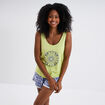 Ensemble pyjama short et débardeur rose clair femme
