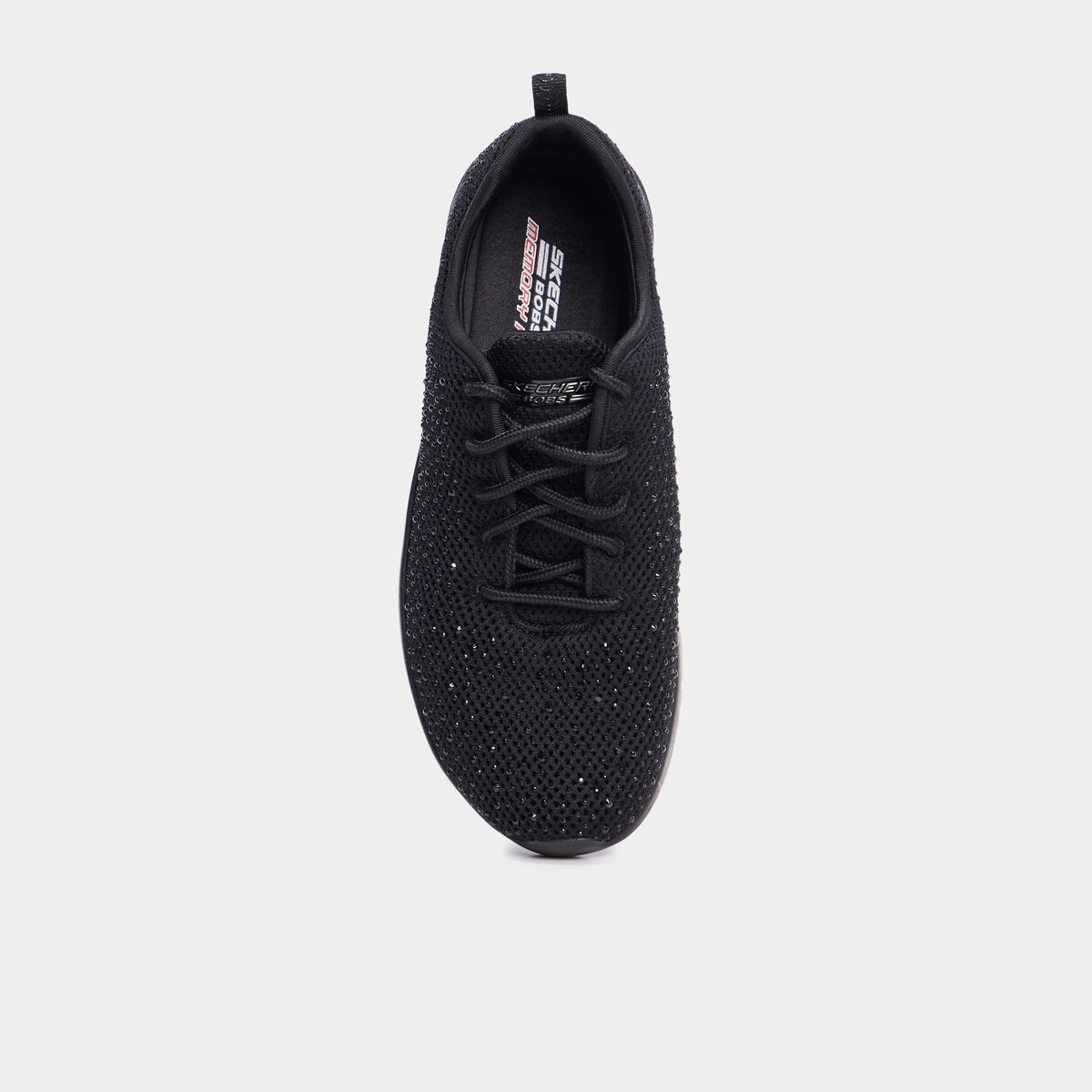 Baskets running à strass Skechers noir femme