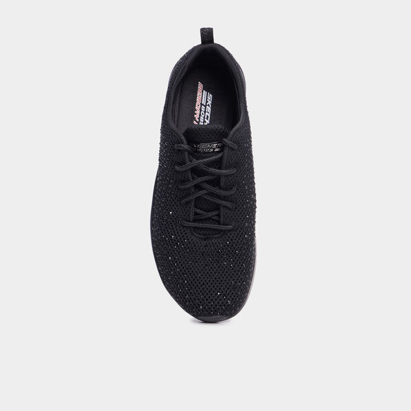 baskets running a strass skechers noir femme Baskets running à strass Skechers noir femme