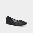 Ballerines strass noir femme