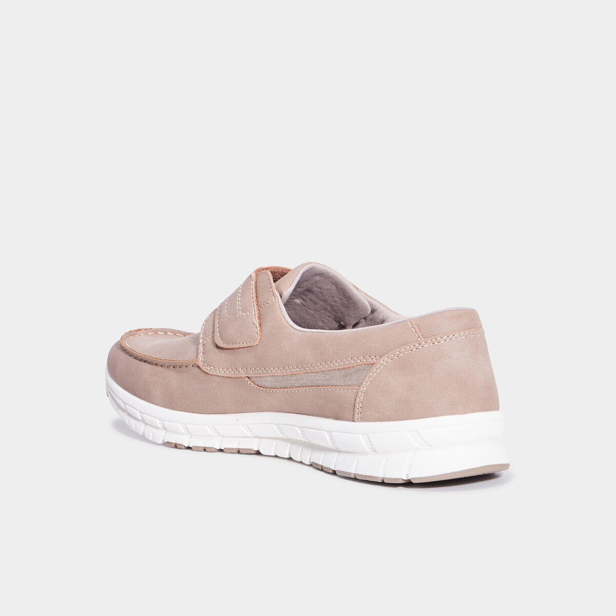 Chaussures bateau &agrave; scratchs sable homme