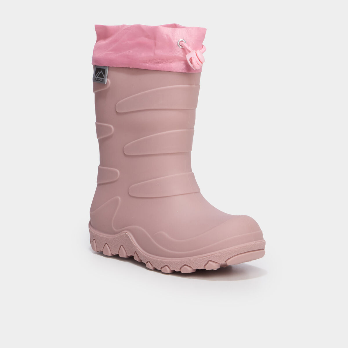 Bottes de pluie doubl&eacute;es rose fille