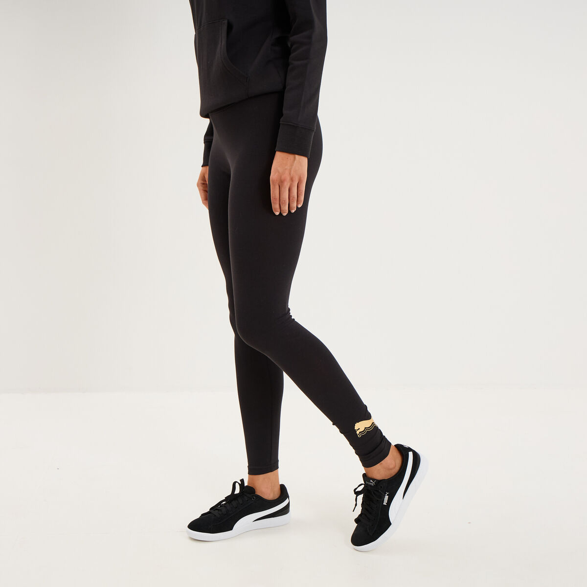 Legging stretch coton majoritaire Puma noir femme