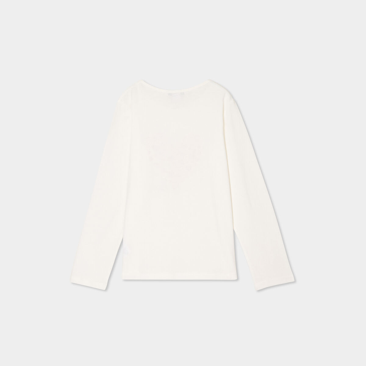 Ensemble pyjama pantalon t-shirt coton blanc fille