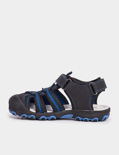 Sandales à scratchs Trappeur bleu garçon