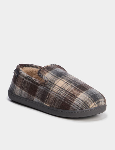 Chaussons fourrés Isotoner sable homme