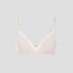 Soutien-gorge triangle coton à coque rose poudrée femme