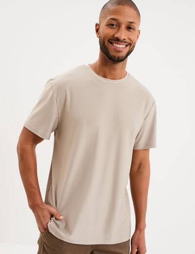 T-shirt confort respirant gris clair homme