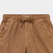 Bermuda regular taille &eacute;lastiqu&eacute;e coton marron fonc&eacute; gar&ccedil;on