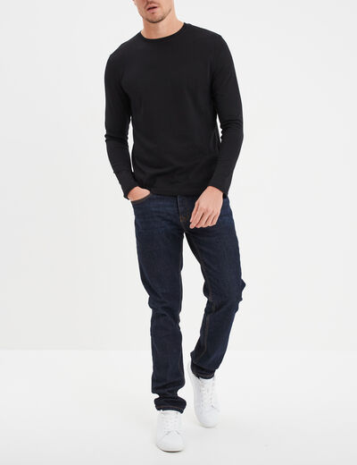 T-shirt manches longues noir homme
