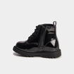 Boots crantées vernies à paillettes noir bébé fille