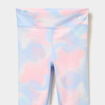 Legging de sport ajust&eacute; ecru fille