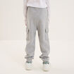 Pantalon de jogging cargo gris clair gar&ccedil;on