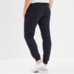 Pantalon jogging droit molleton bleu marine homme