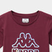 T-shirt manches courtes coton Kappa bordeaux fille