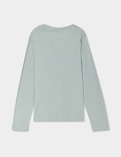 Ensemble pyjama haut et bas coton Stitch vert clair garçon