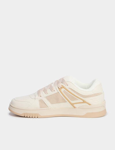 Tennis basses &agrave; lacets sable homme