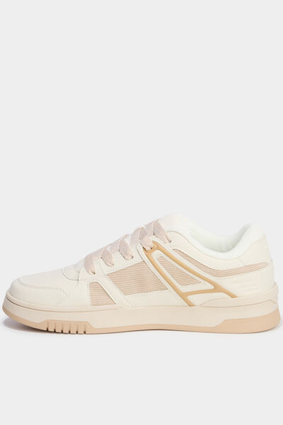 Tennis basses &agrave; lacets sable homme