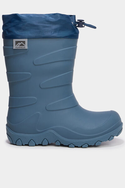 Bottes de pluie doubl&eacute;es bleu gar&ccedil;on