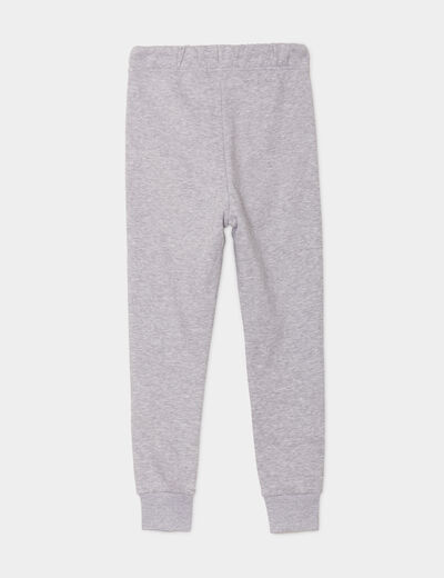 Pantalon de jogging taille élastiquée gris clair garçon