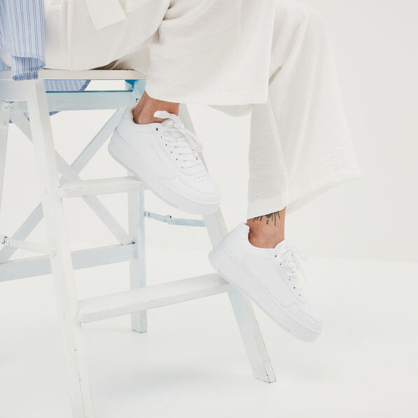 Tennis basses Champion Low blanc femme