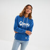Sweat &agrave; capuche hoodie bleu electrique femme