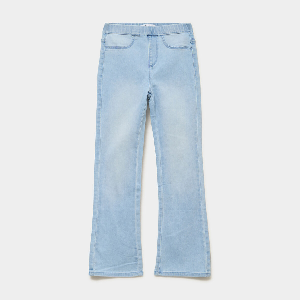 Jegging bootcut taille &eacute;lastiqu&eacute;e denim triple stone fille
