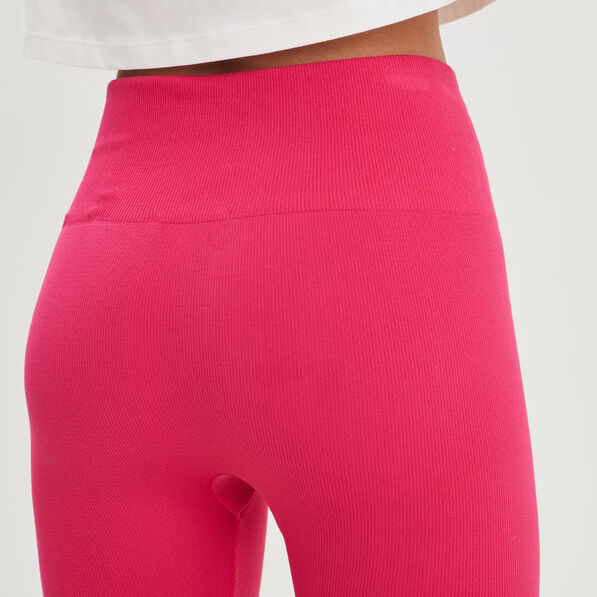 legging cycliste taille haute rose vif femme Legging cycliste taille haute rose vif femme