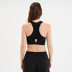 Brassière sport microfibre dos nageur noir femme