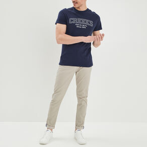 pantalon chino slim stretch beige homme Pantalon chino slim stretch beige homme