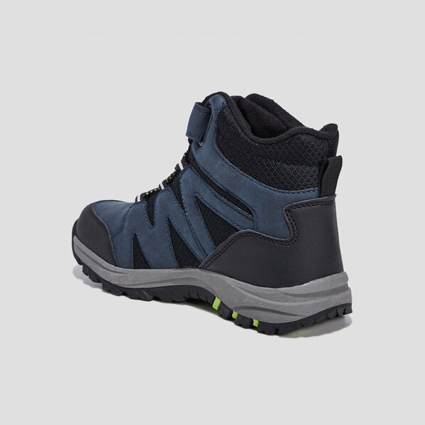 Bottines à scratchs Trappeur bleu marine garçon