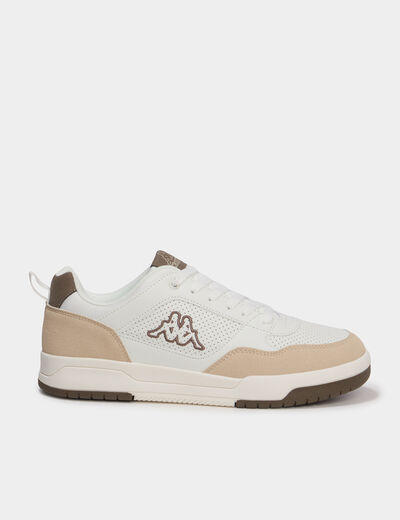 Tennis basses &agrave; lacets Kappa sable homme