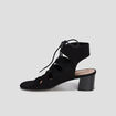 Sandales à talons et lacets Liberto noir femme